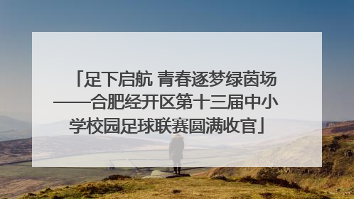 足下启航 青春逐梦绿茵场——合肥经开区第十三届中小学校园足球联赛圆满收官