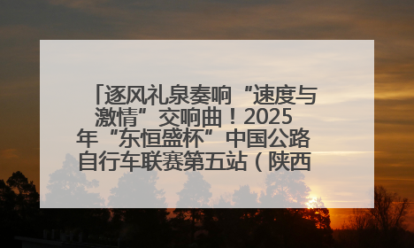逐风礼泉奏响“速度与激情”交响曲！2025年“东恒盛杯”中国公路自行车联赛第五站（陕西·礼泉站）正式开赛