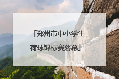郑州市中小学生荷球锦标赛落幕