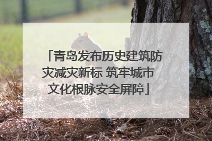 青岛发布历史建筑防灾减灾新标 筑牢城市文化根脉安全屏障