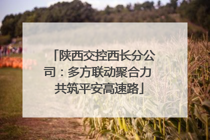 陕西交控西长分公司：多方联动聚合力 共筑平安高速路