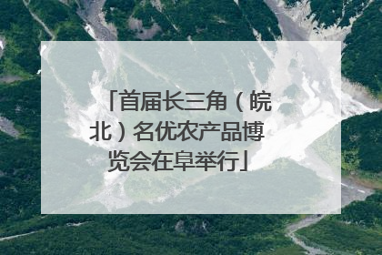 首届长三角（皖北）名优农产品博览会在阜举行
