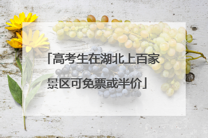 高考生在湖北上百家景区可免票或半价