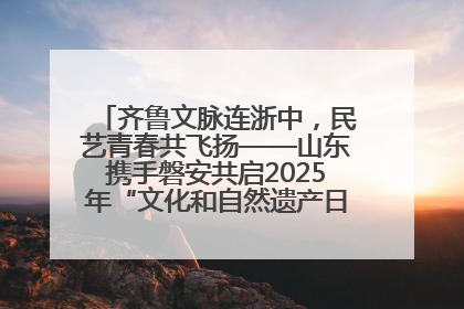齐鲁文脉连浙中，民艺青春共飞扬——山东携手磐安共启2025年“文化和自然遗产日”系列活动