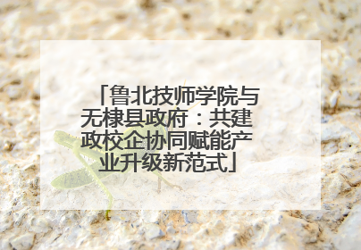鲁北技师学院与无棣县政府：共建政校企协同赋能产业升级新范式