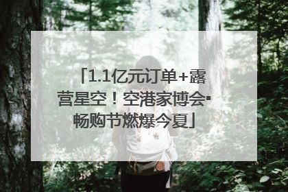 1.1亿元订单+露营星空！空港家博会▪畅购节燃爆今夏