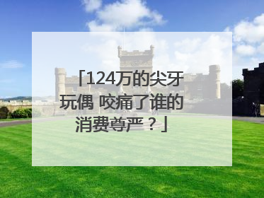 124万的尖牙玩偶 咬痛了谁的消费尊严？