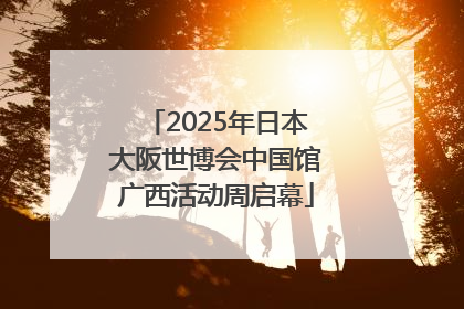2025年日本大阪世博会中国馆广西活动周启幕