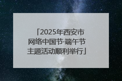 2025年西安市网络中国节·端午节主题活动顺利举行