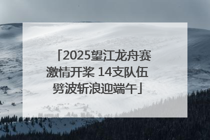 2025望江龙舟赛激情开桨 14支队伍劈波斩浪迎端午