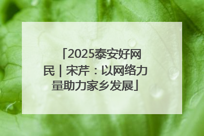 2025泰安好网民｜宋芹：以网络力量助力家乡发展