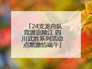 24支龙舟队竞渡嘉陵江 四川武胜系列活动点燃激情端午