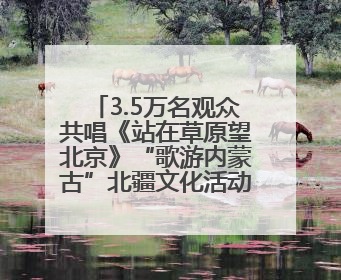 3.5万名观众共唱《站在草原望北京》“歌游内蒙古”北疆文化活动季启动