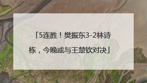 5连胜！樊振东3-2林诗栋，今晚或与王楚钦对决